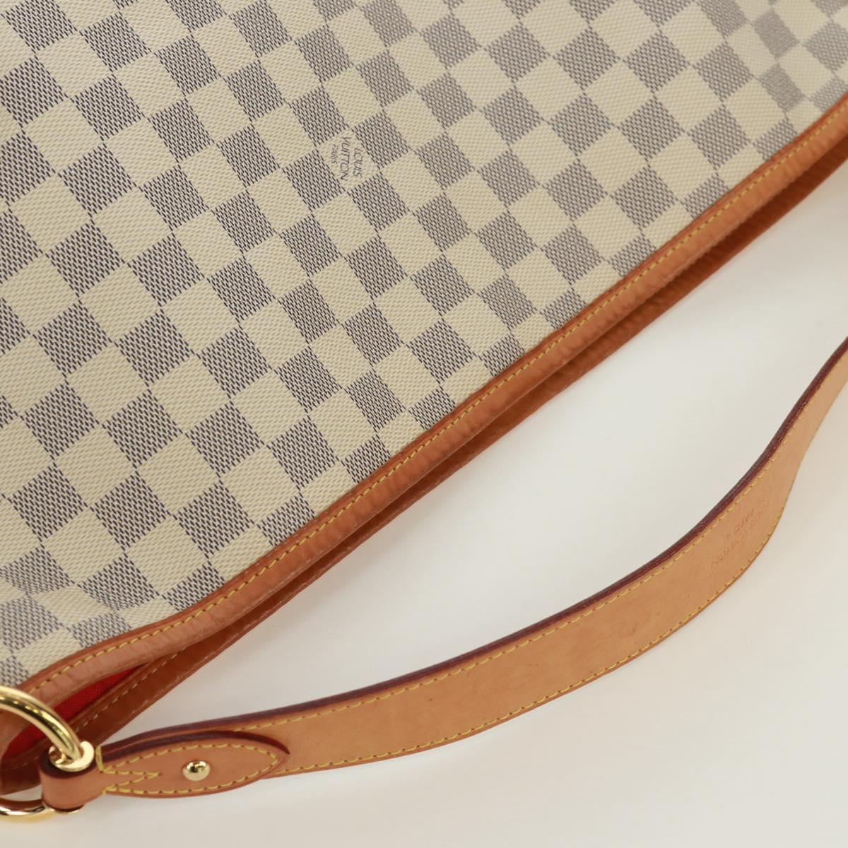LOUIS VUITTON Damier Azur Delightful MM Shoulder Bag N41448 LV Auth 171015V