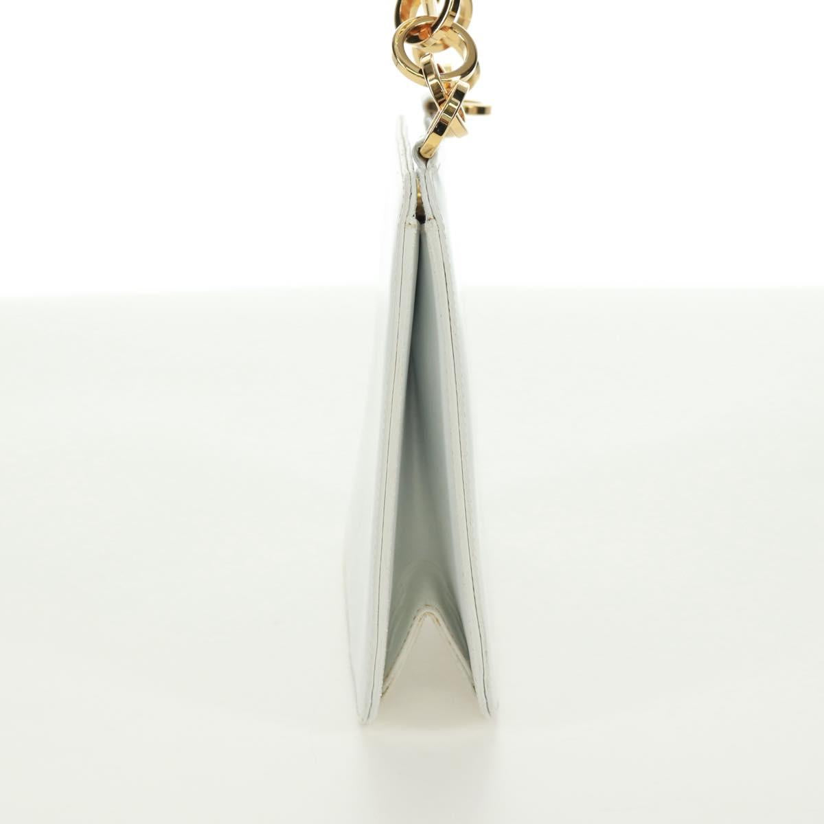 Salvatore Ferragamo Hand Bag Leather White Gold Auth 171023A