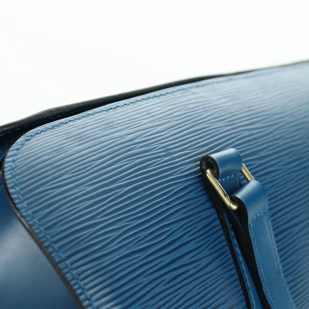 LOUIS VUITTON Epi Soufflot Hand Bag Blue M52225 LV Auth 171029A