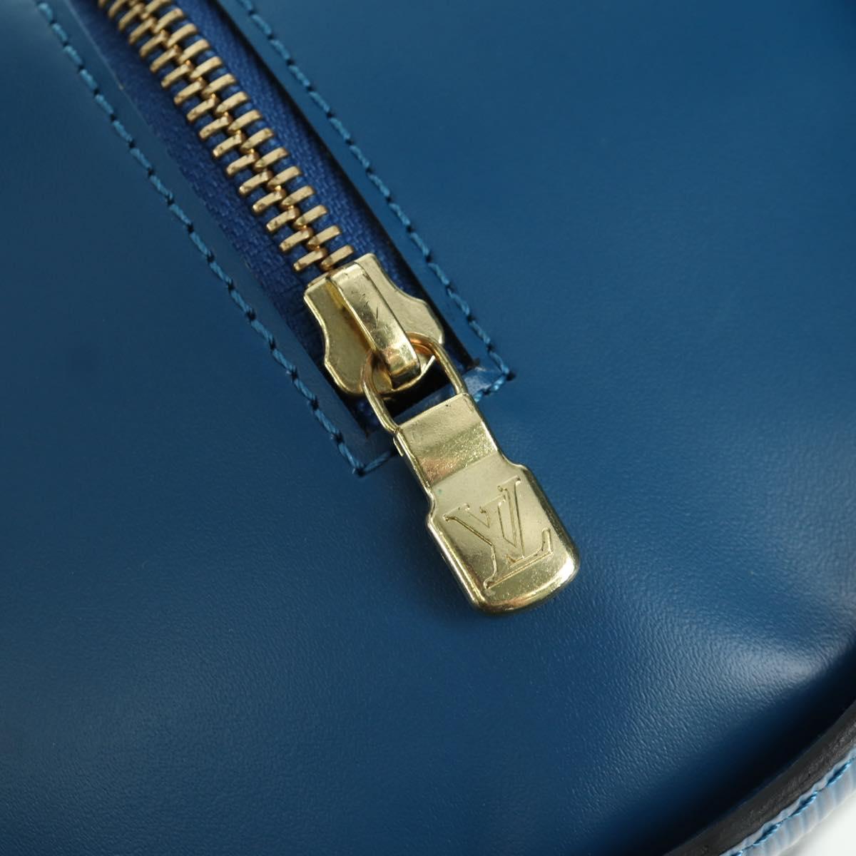 LOUIS VUITTON Epi Soufflot Hand Bag Blue M52225 LV Auth 171029A