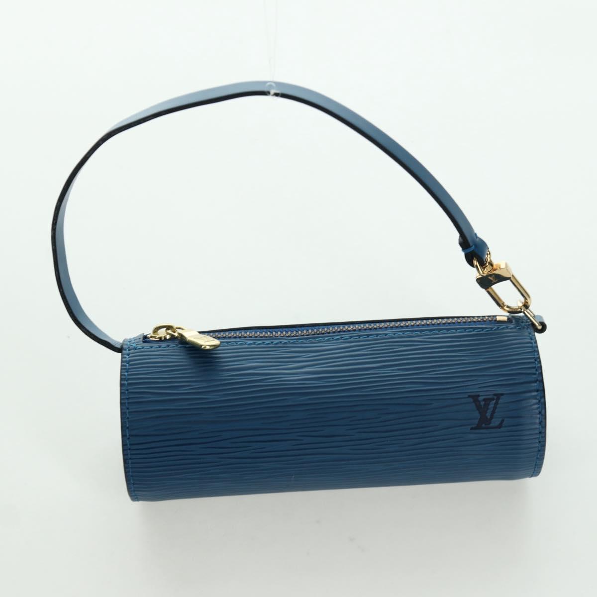LOUIS VUITTON Epi Soufflot Hand Bag Blue M52225 LV Auth 171029A