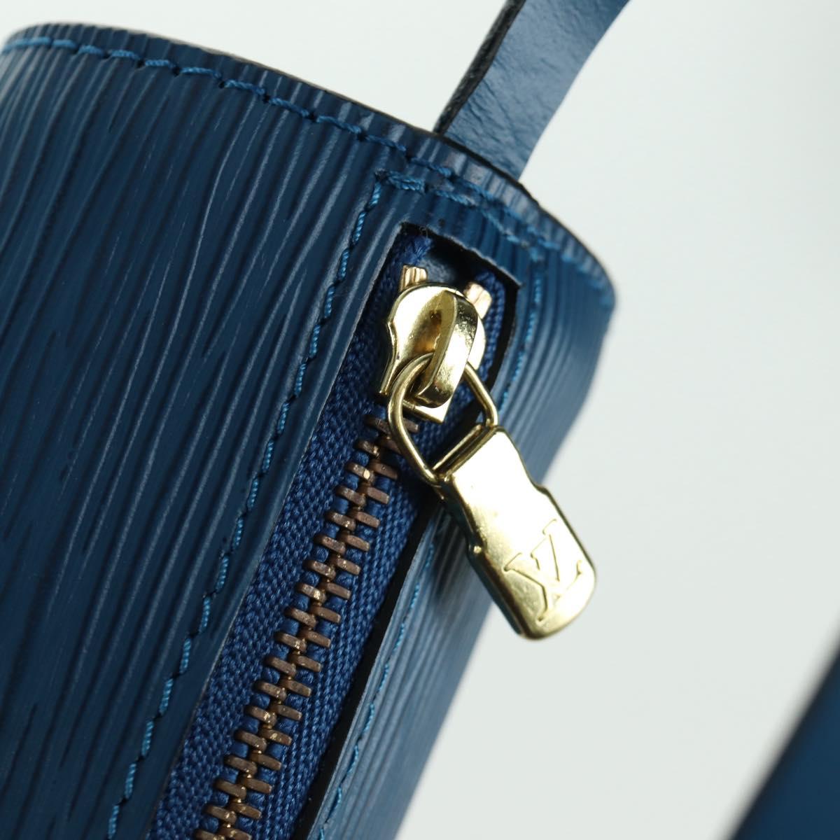 LOUIS VUITTON Epi Soufflot Hand Bag Blue M52225 LV Auth 171029A