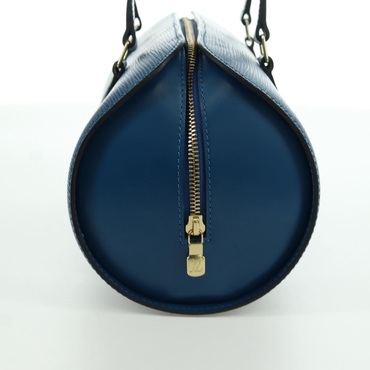 LOUIS VUITTON Epi Soufflot Hand Bag Blue M52225 LV Auth 171029A
