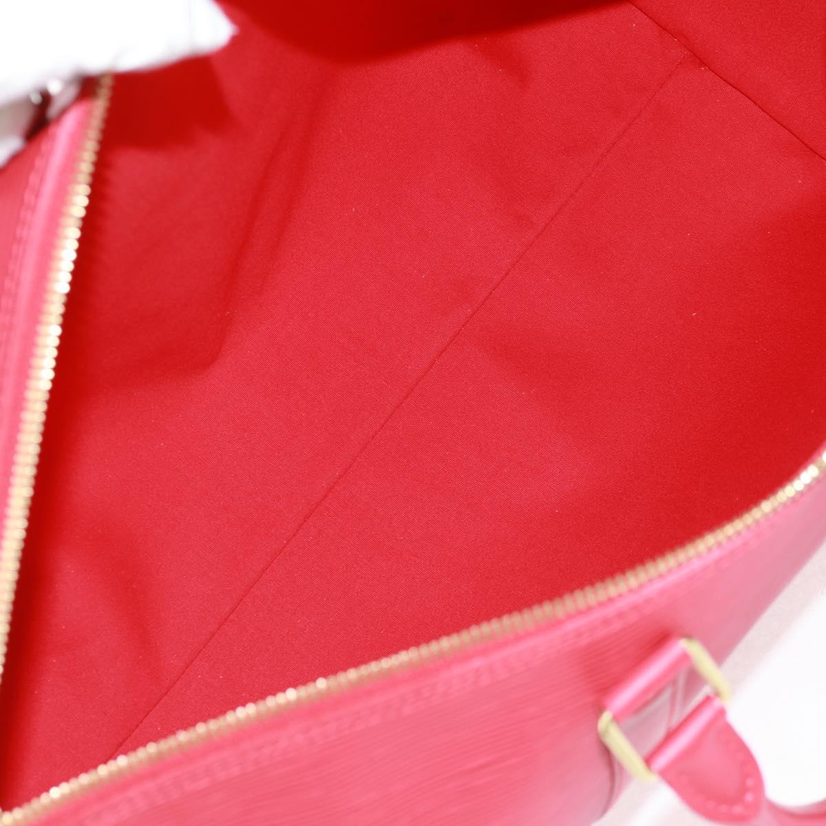 LOUIS VUITTON Epi Keepall 45 Boston Bag Red M42977 LV Auth 171030SAV