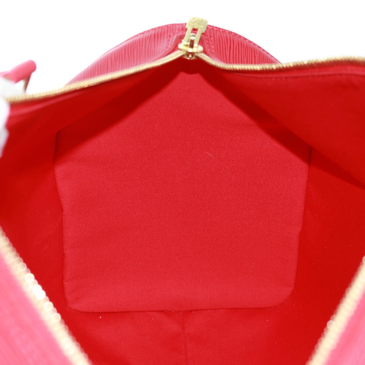 LOUIS VUITTON Epi Keepall 45 Boston Bag Red M42977 LV Auth 171030SAV