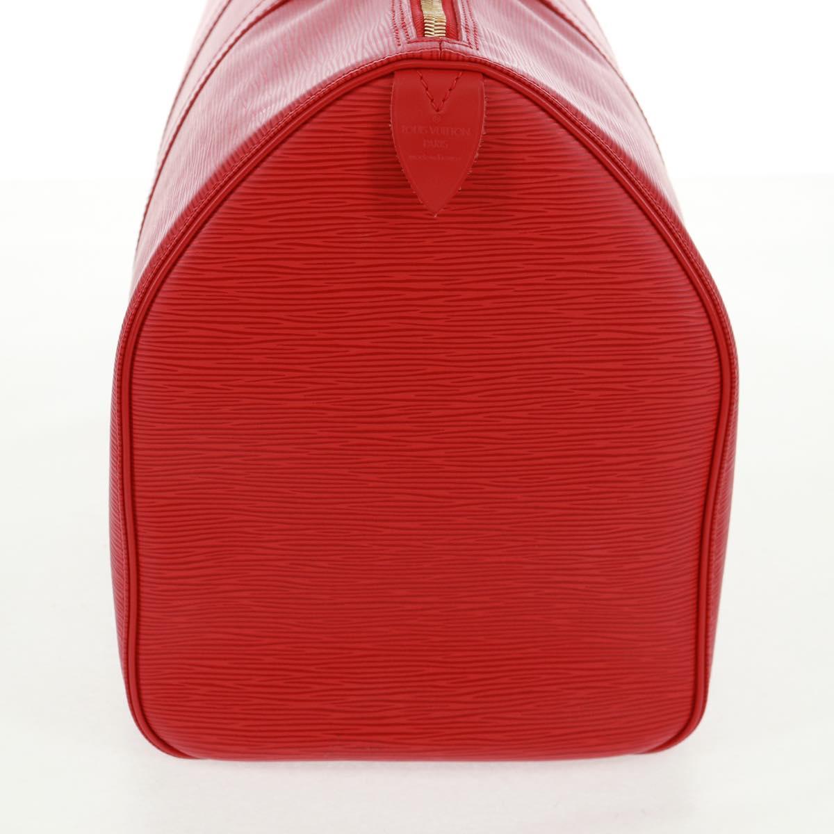 LOUIS VUITTON Epi Keepall 45 Boston Bag Red M42977 LV Auth 171030SAV