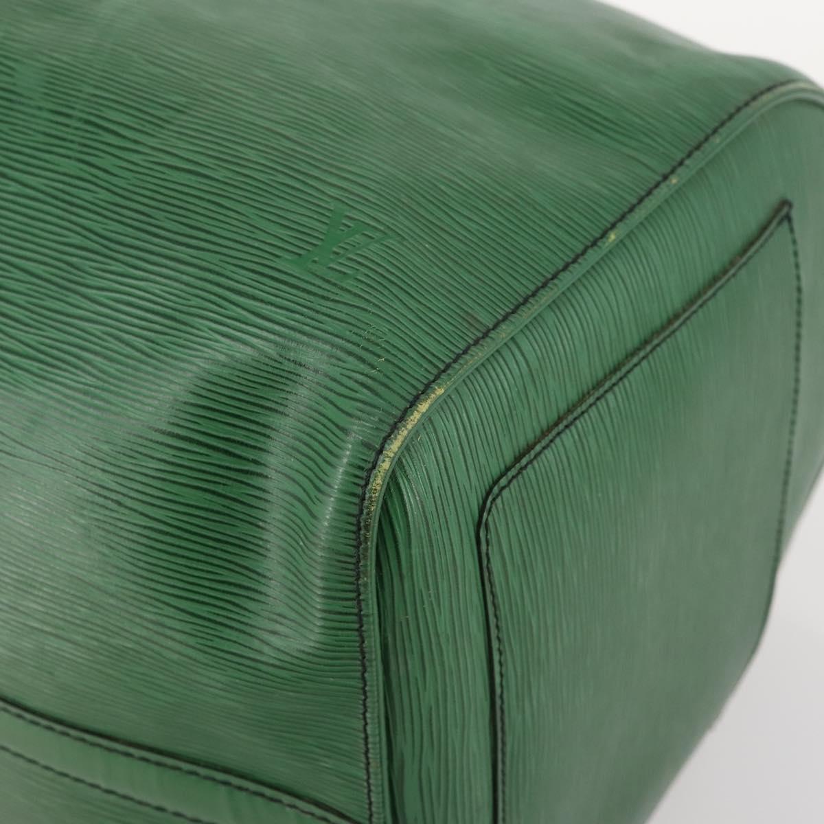 LOUIS VUITTON Epi Keepall 55 Boston Bag Green M42954 LV Auth 171031