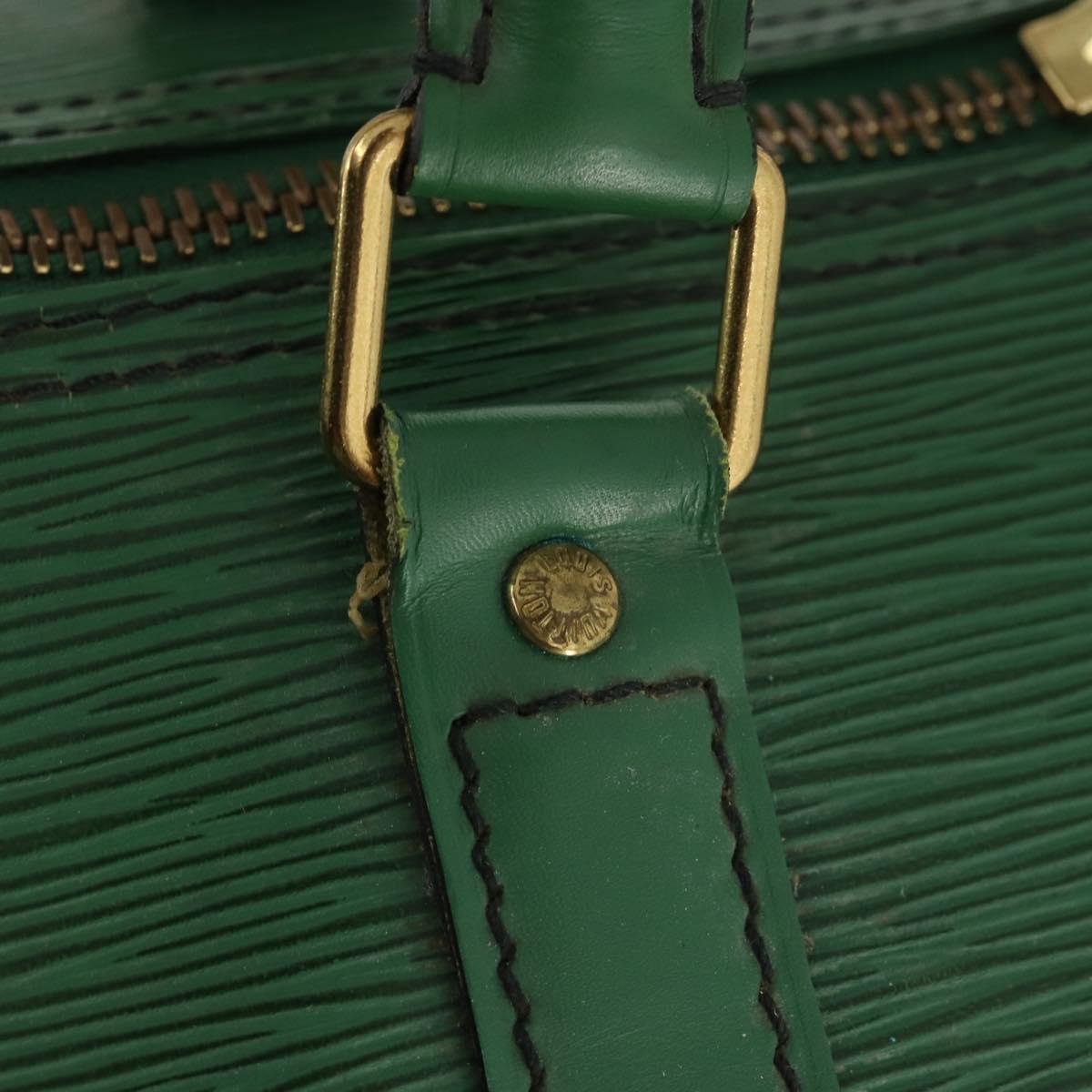 LOUIS VUITTON Epi Keepall 55 Boston Bag Green M42954 LV Auth 171031