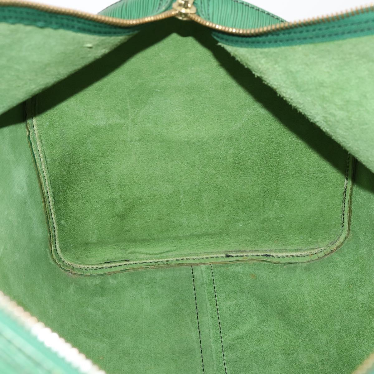 LOUIS VUITTON Epi Keepall 55 Boston Bag Green M42954 LV Auth 171031