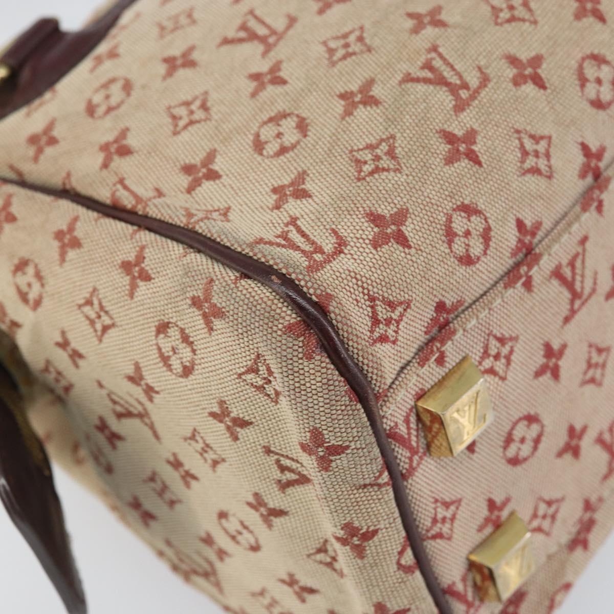 LOUIS VUITTON Monogram Mini Josephine PM Hand Bag Red M92216 LV Auth 171048
