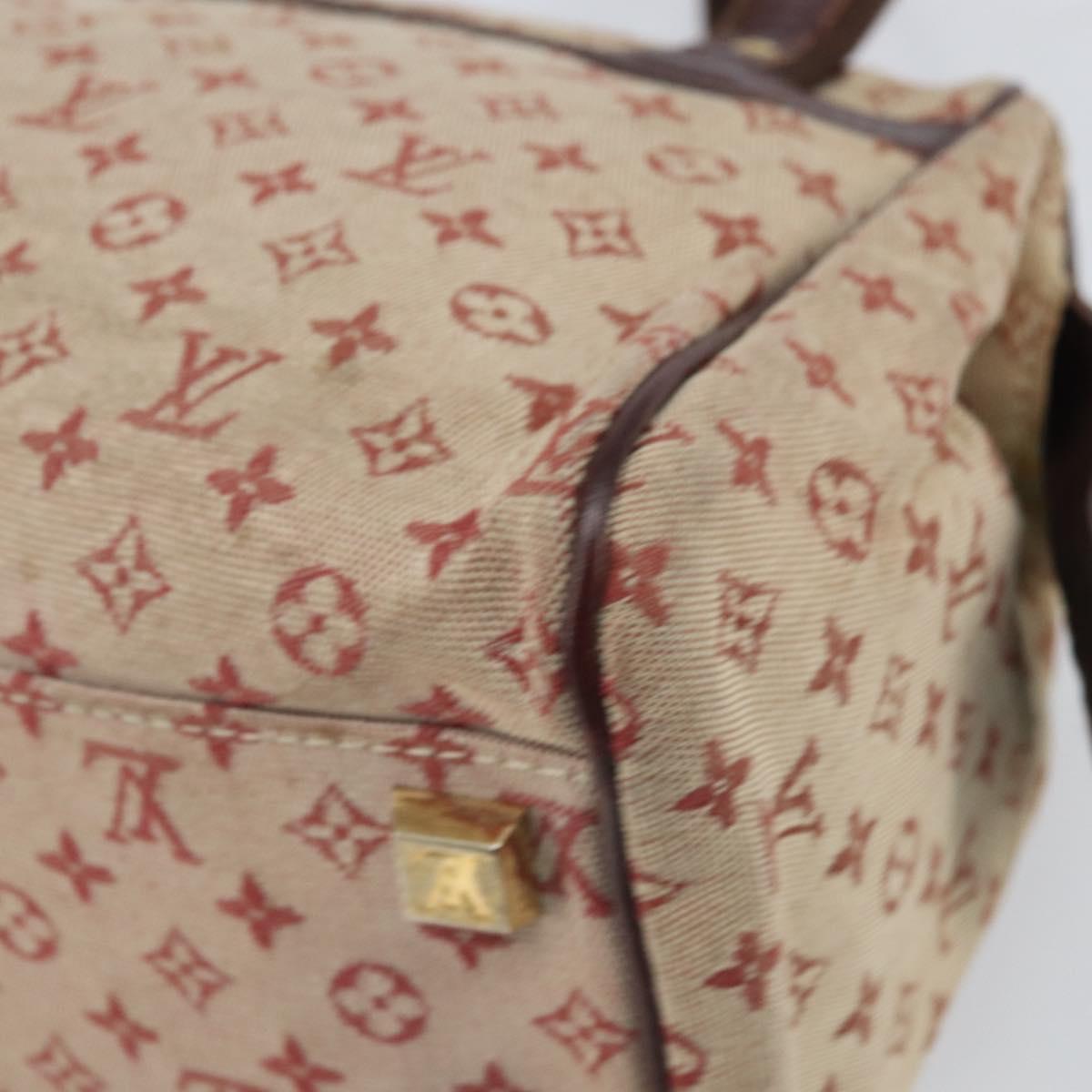 LOUIS VUITTON Monogram Mini Josephine PM Hand Bag Red M92216 LV Auth 171048
