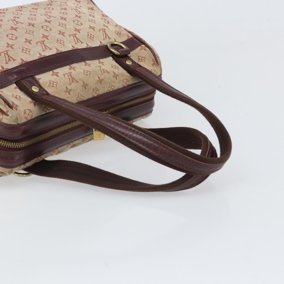LOUIS VUITTON Monogram Mini Josephine PM Hand Bag Red M92216 LV Auth 171048