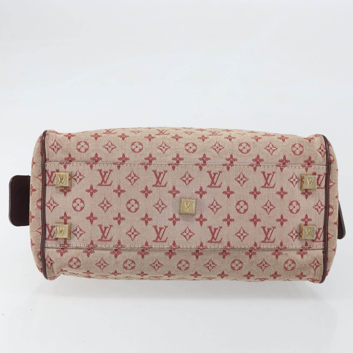 LOUIS VUITTON Monogram Mini Josephine PM Hand Bag Red M92216 LV Auth 171048