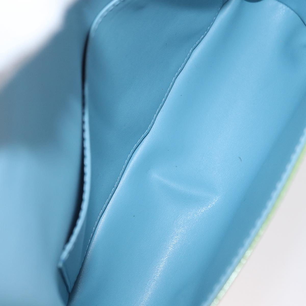 LOUIS VUITTON Monogram Vernis Thompson Street Bag Baby Blue M91009 Auth 171053