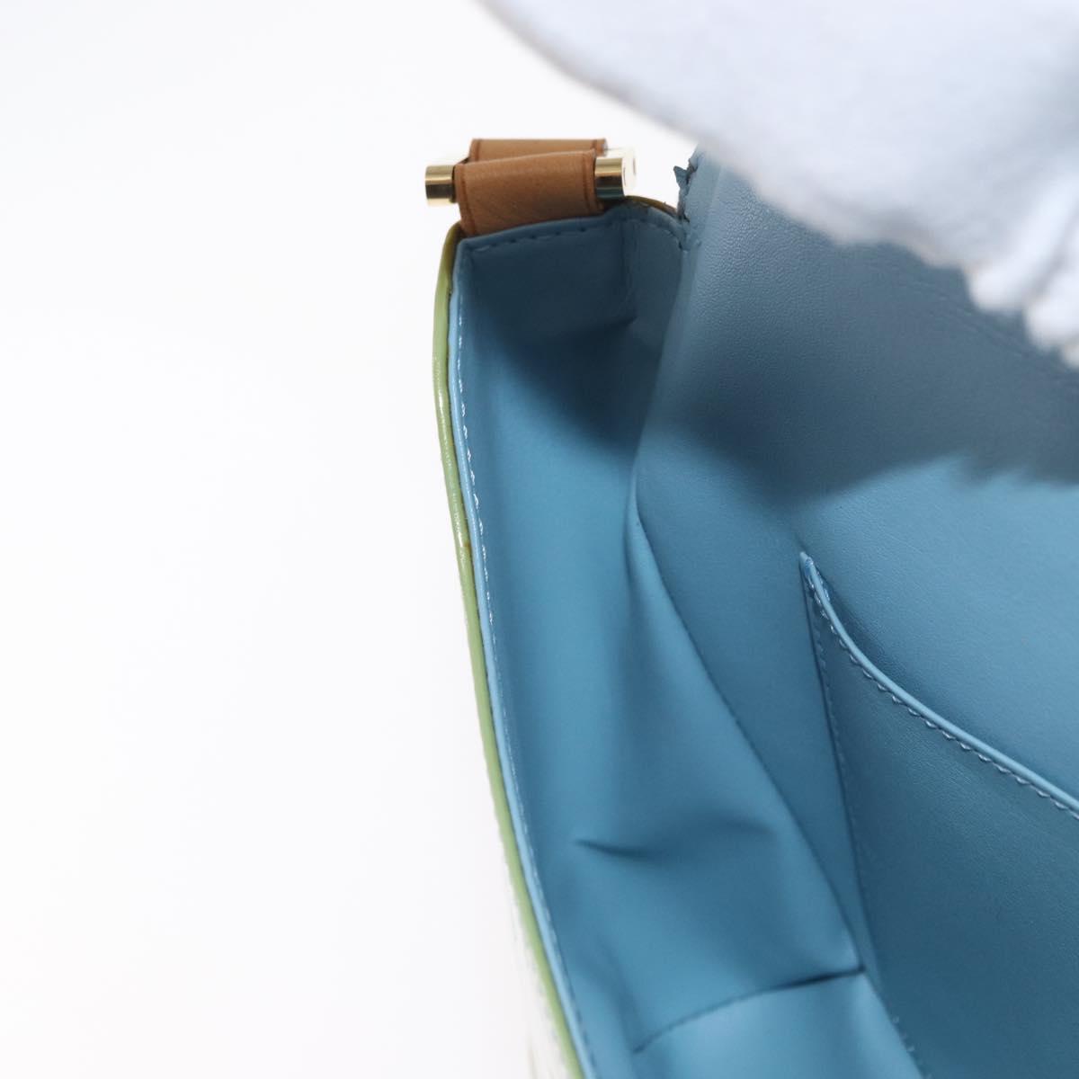 LOUIS VUITTON Monogram Vernis Thompson Street Bag Baby Blue M91009 Auth 171053