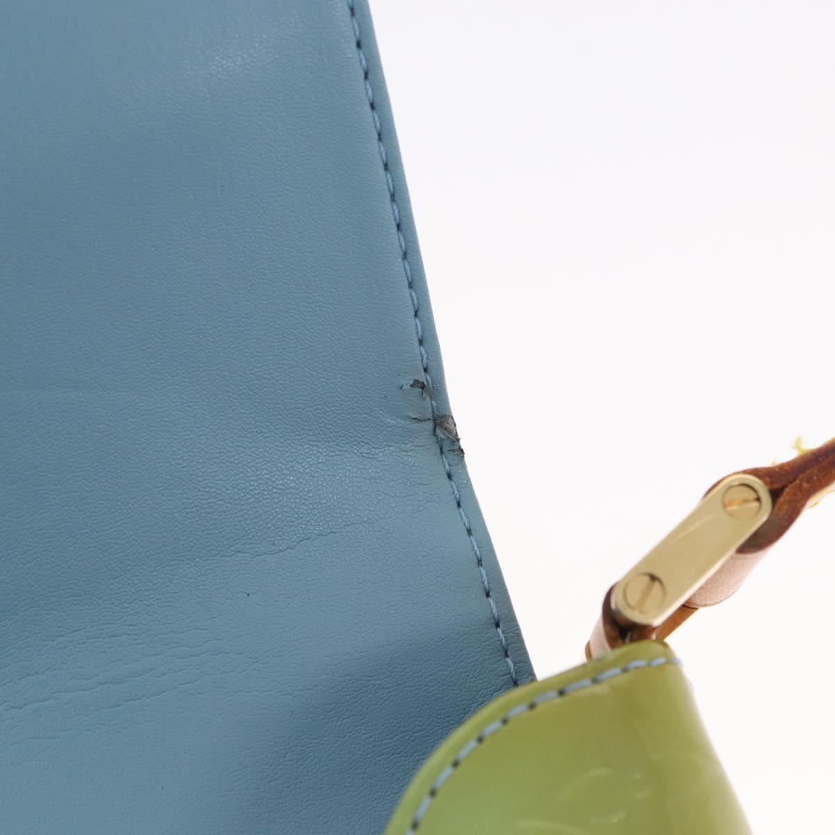 LOUIS VUITTON Monogram Vernis Thompson Street Bag Baby Blue M91009 Auth 171053