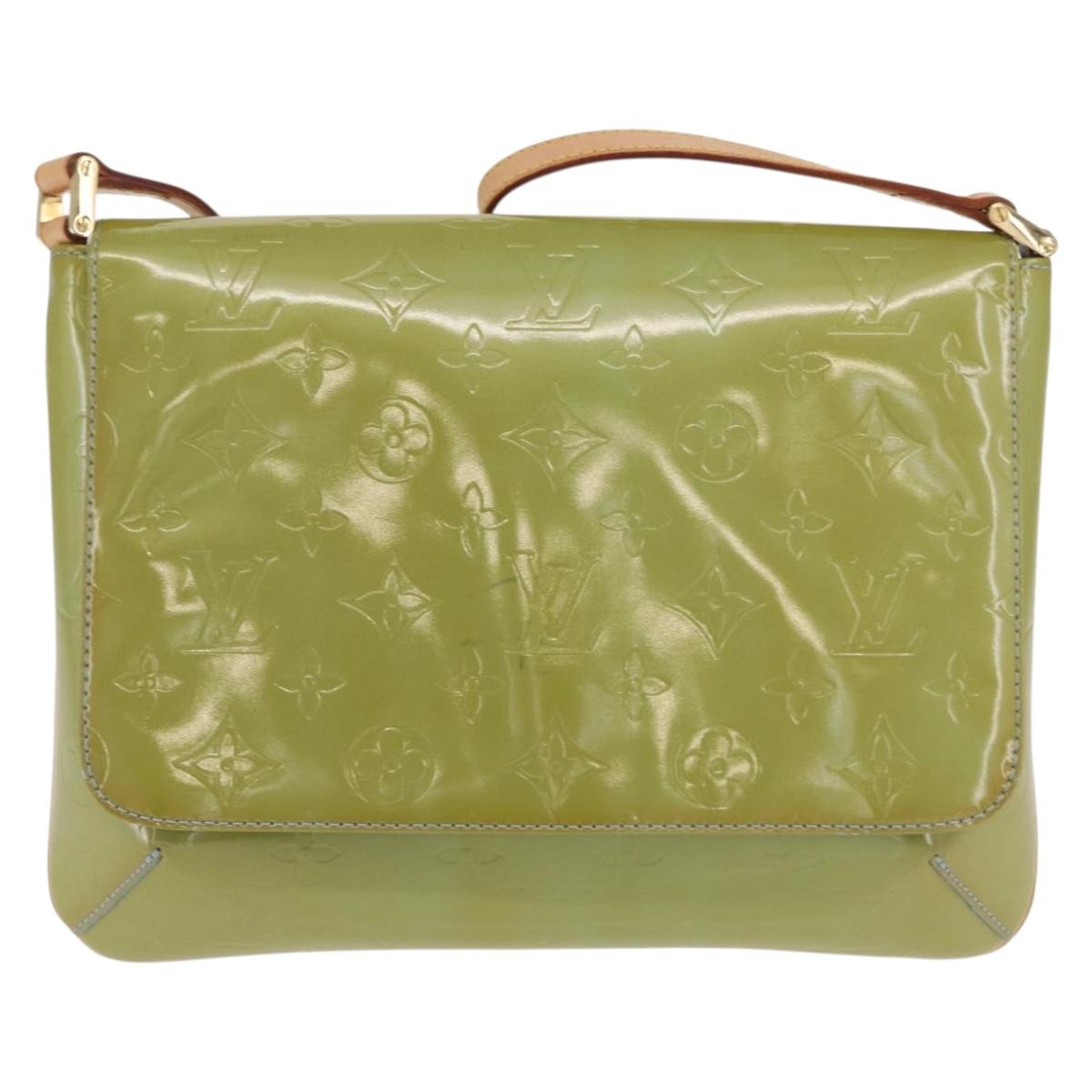 LOUIS VUITTON Monogram Vernis Thompson Street Bag Baby Blue M91009 Auth 171053