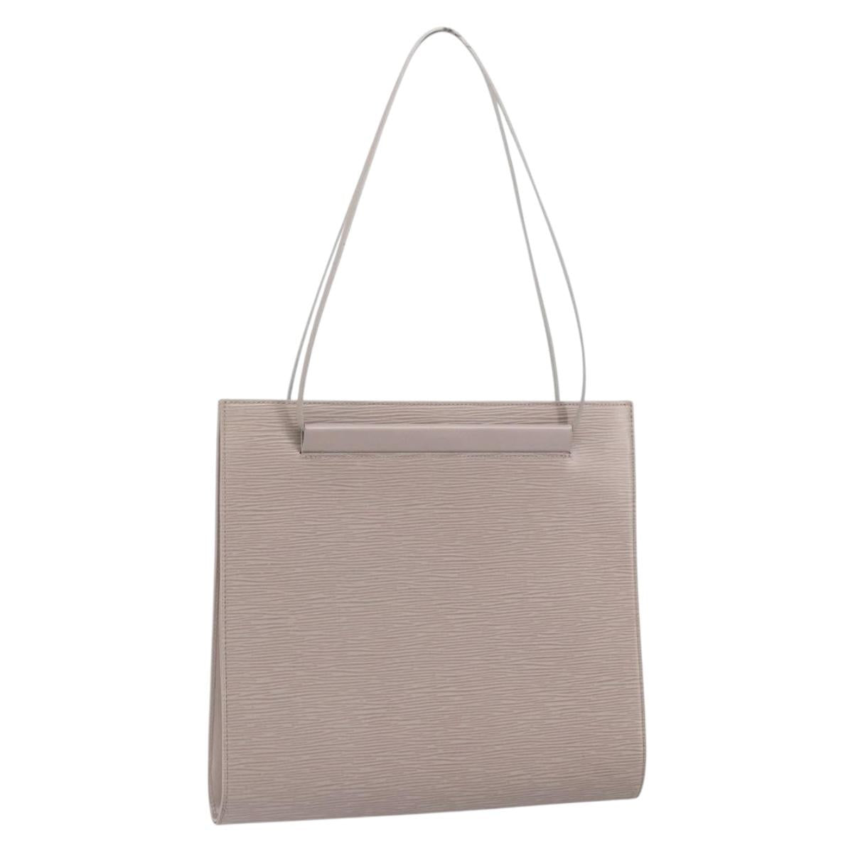 LOUIS VUITTON Epi santropen Shoulder Bag Gray Lilac M5246B LV Auth 171055