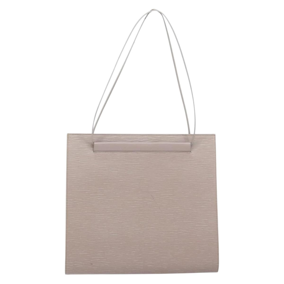 LOUIS VUITTON Epi santropen Shoulder Bag Gray Lilac M5246B LV Auth 171055