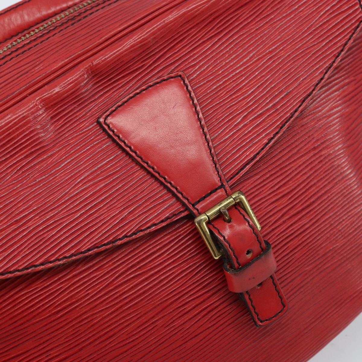 LOUIS VUITTON Epi Jeune Fille MM Shoulder Bag Red M52157 LV Auth 171057