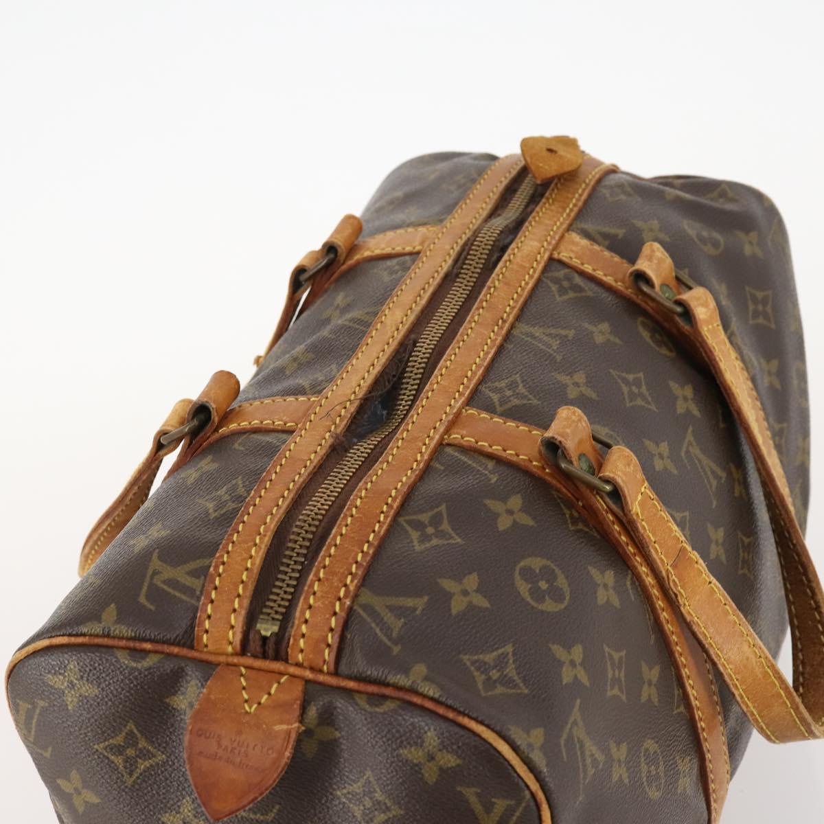 LOUIS VUITTON Monogram Sac Souple 35 Boston Bag M41626 LV Auth 171058