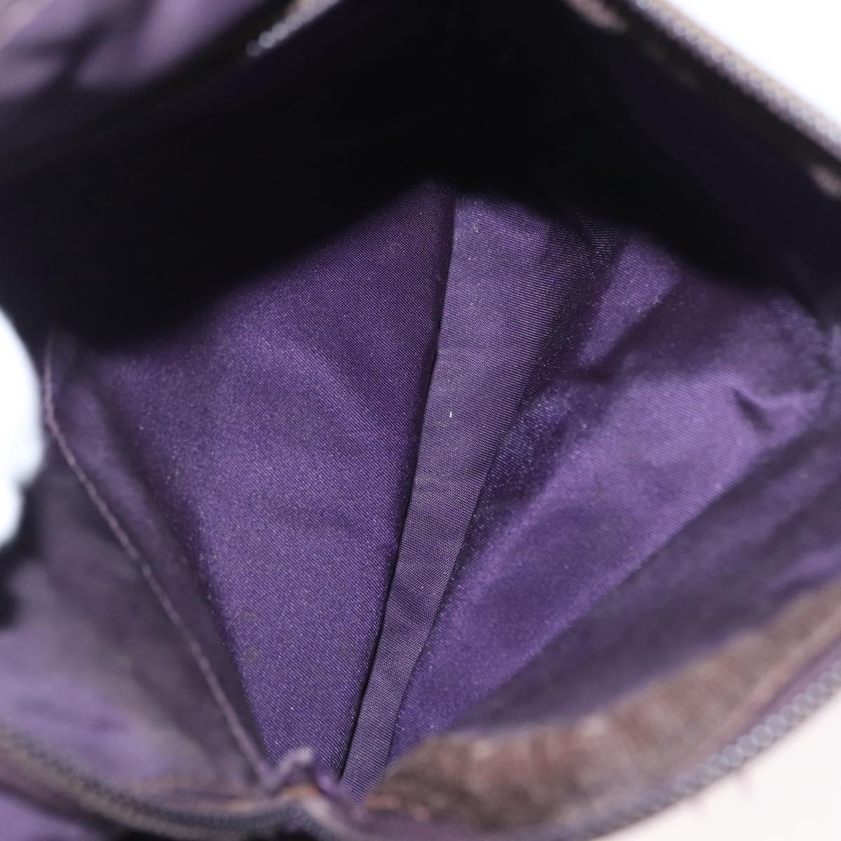 PRADA Shoulder Bag Nylon Purple Silver Auth 171063