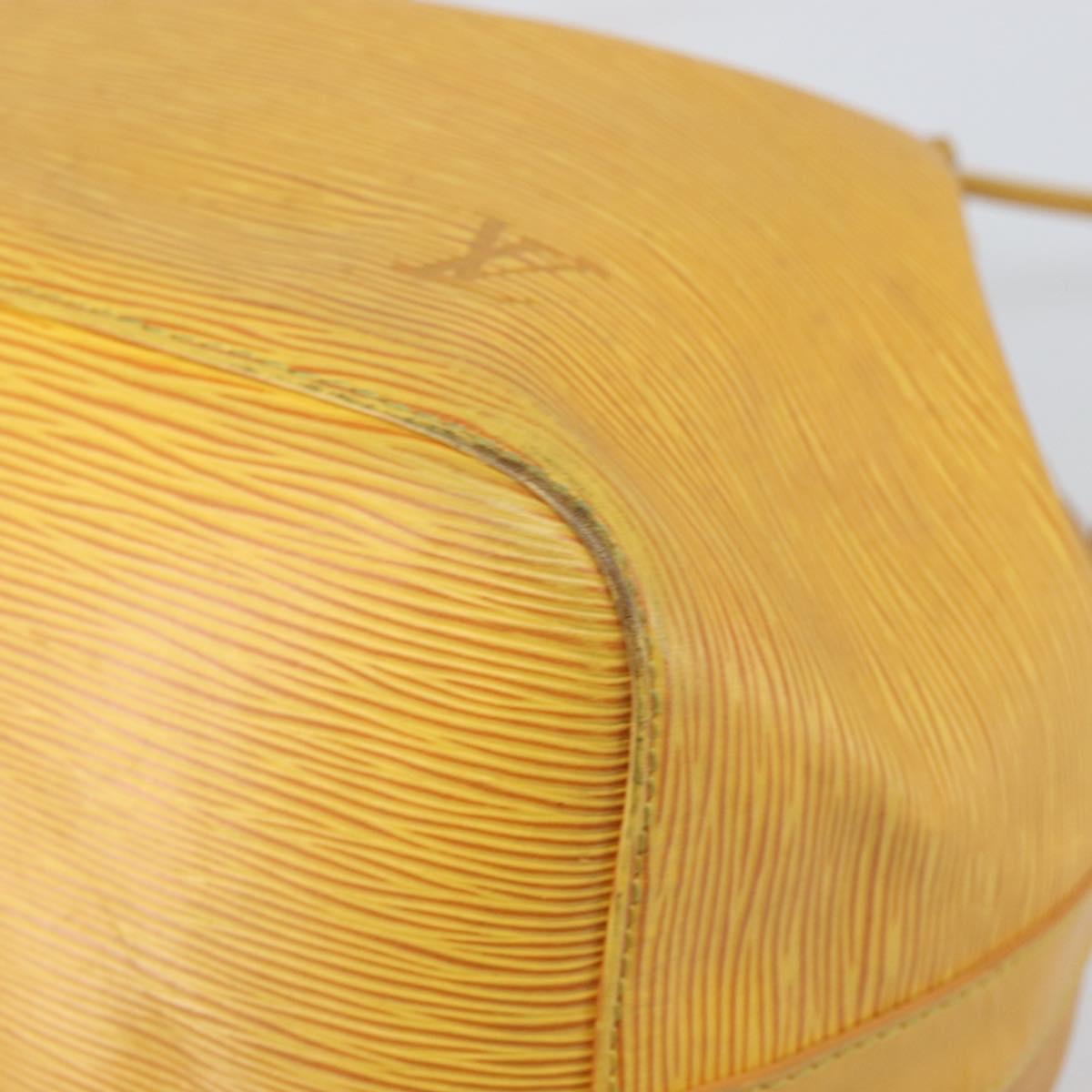 LOUIS VUITTON Epi Petit Noe Shoulder Bag Yellow M44109 LV Auth 171081