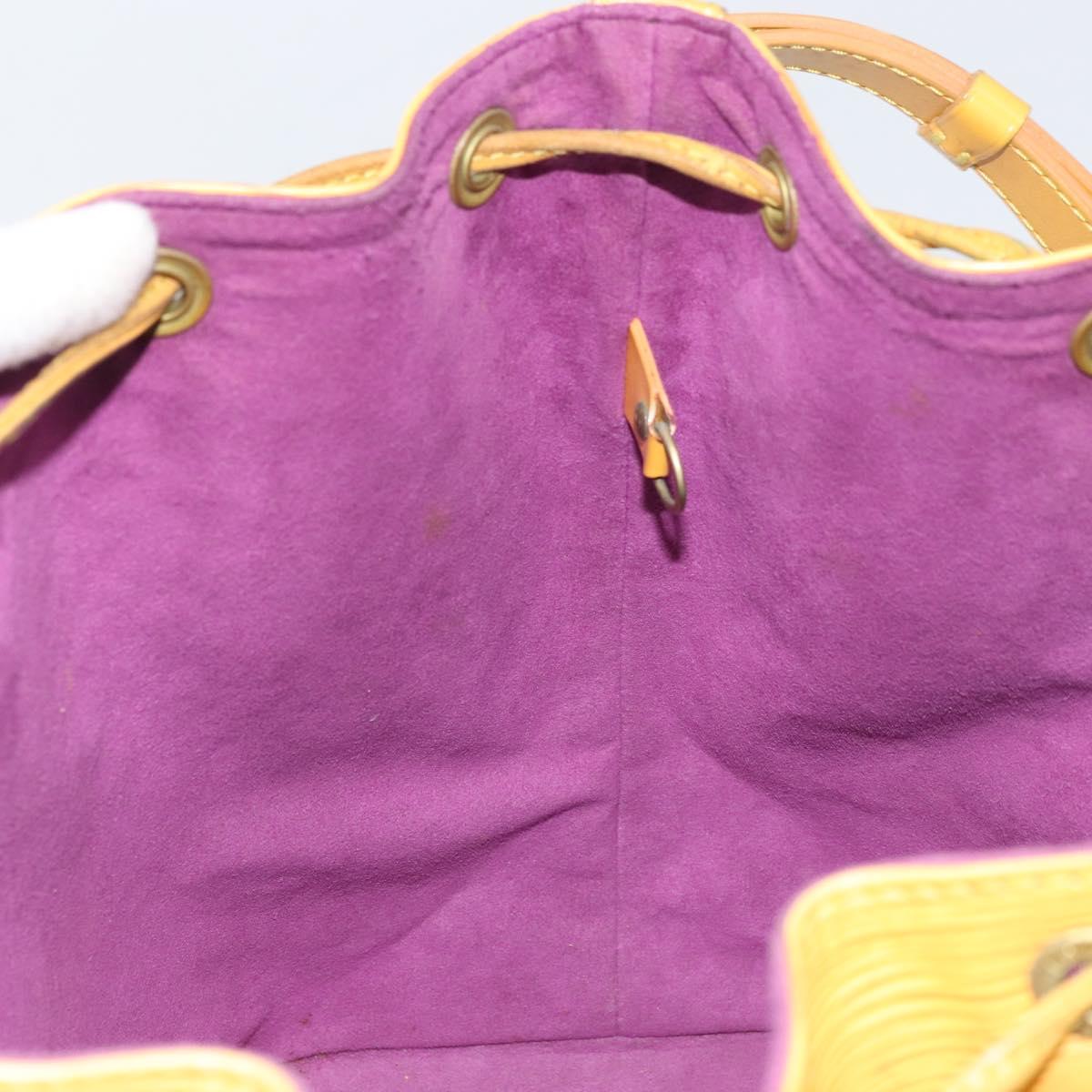 LOUIS VUITTON Epi Petit Noe Shoulder Bag Yellow M44109 LV Auth 171081
