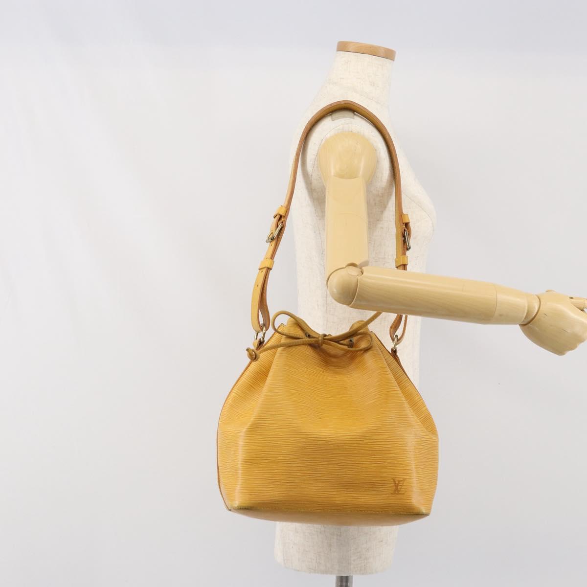 LOUIS VUITTON Epi Petit Noe Shoulder Bag Yellow M44109 LV Auth 171081