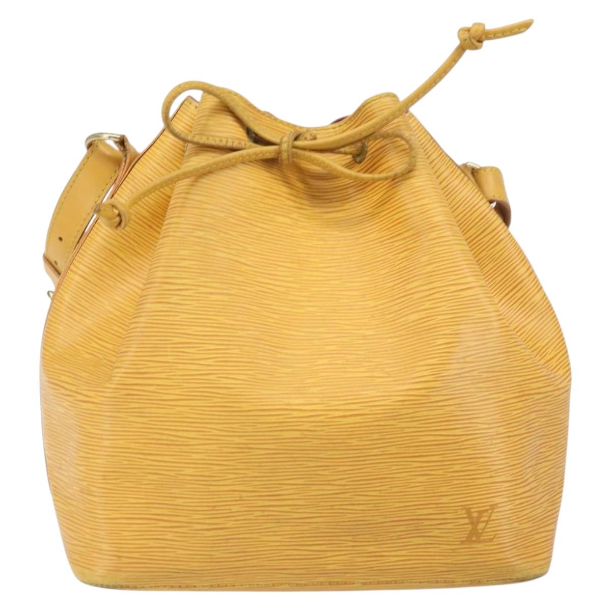 LOUIS VUITTON Epi Petit Noe Shoulder Bag Yellow M44109 LV Auth 171081