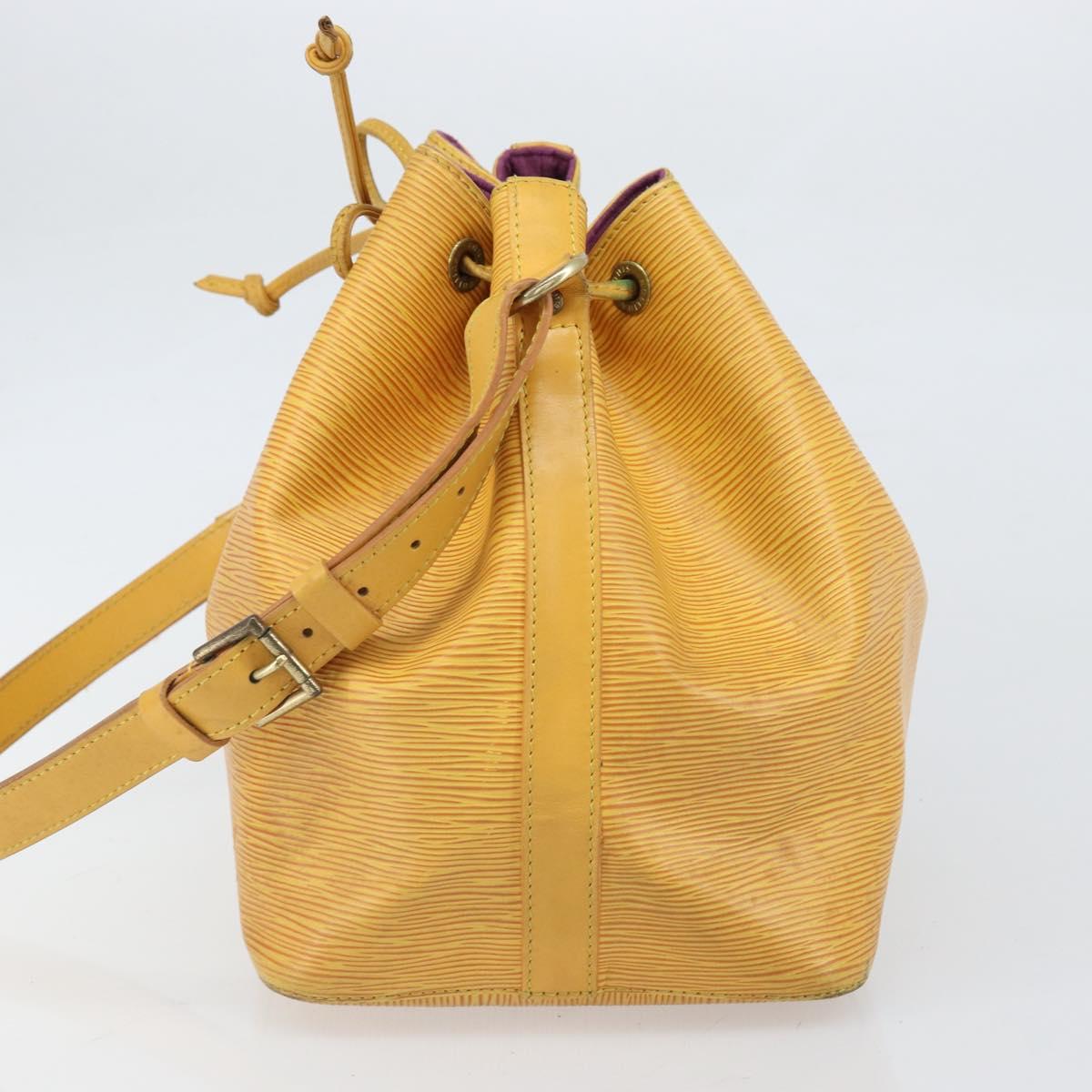 LOUIS VUITTON Epi Petit Noe Shoulder Bag Yellow M44109 LV Auth 171081