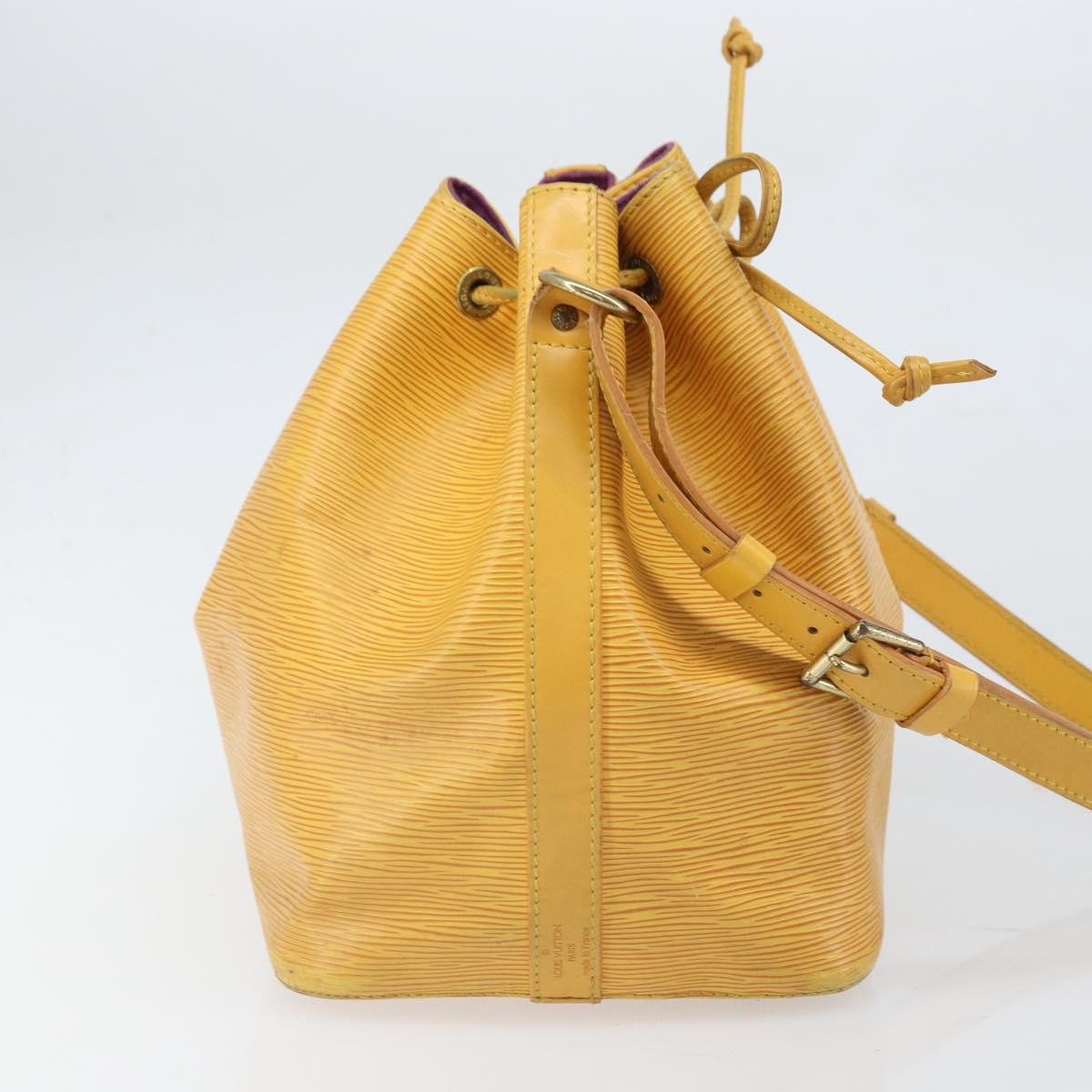 LOUIS VUITTON Epi Petit Noe Shoulder Bag Yellow M44109 LV Auth 171081
