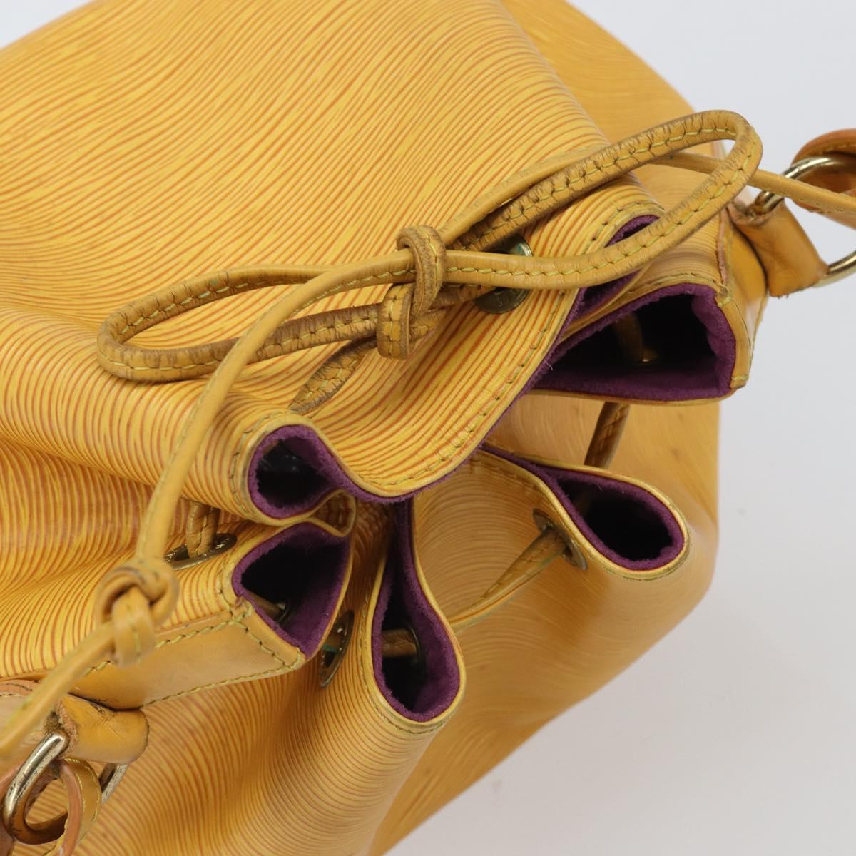 LOUIS VUITTON Epi Petit Noe Shoulder Bag Yellow M44109 LV Auth 171081