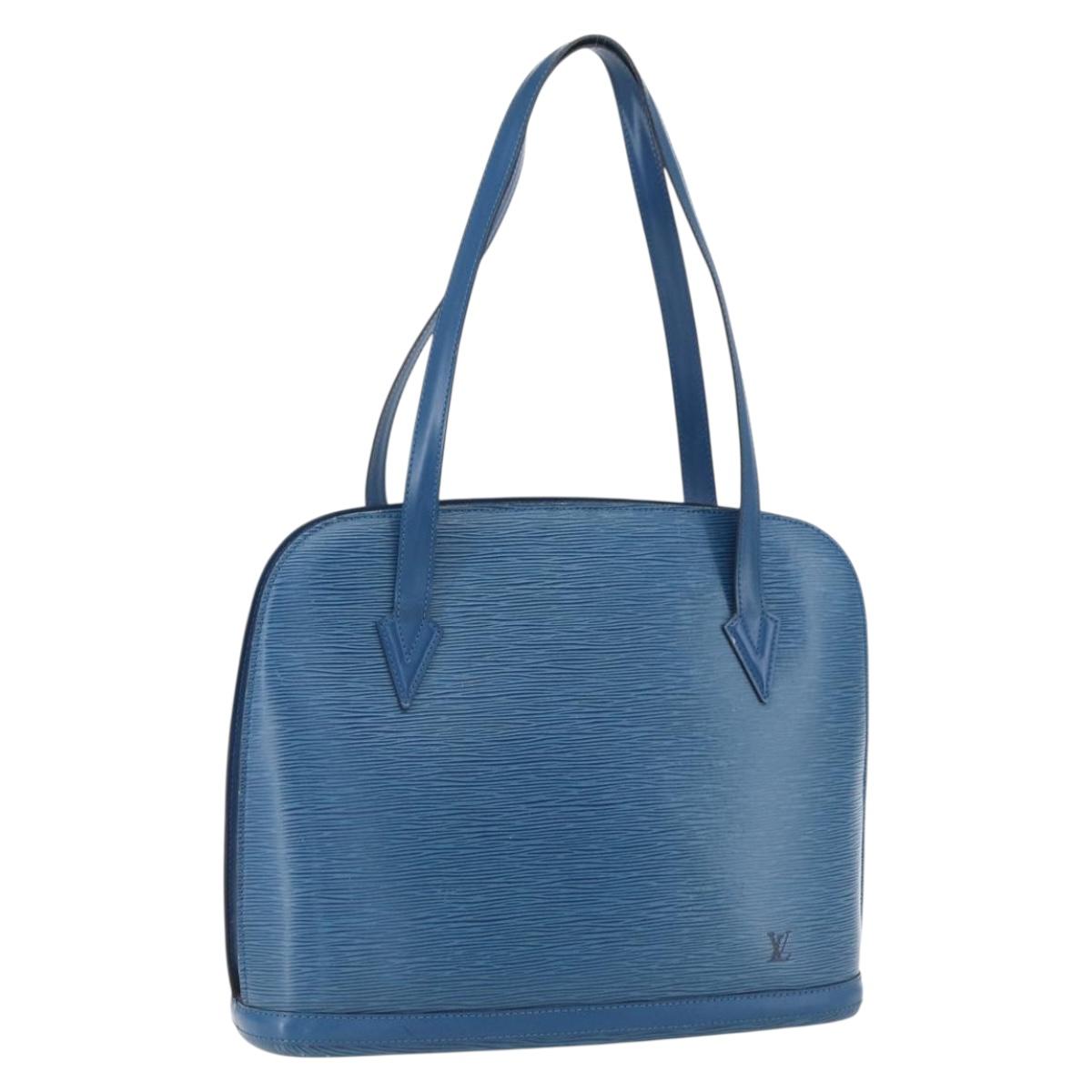 LOUIS VUITTON Epi Lussac Shoulder Bag Blue M52285 LV Auth 171087