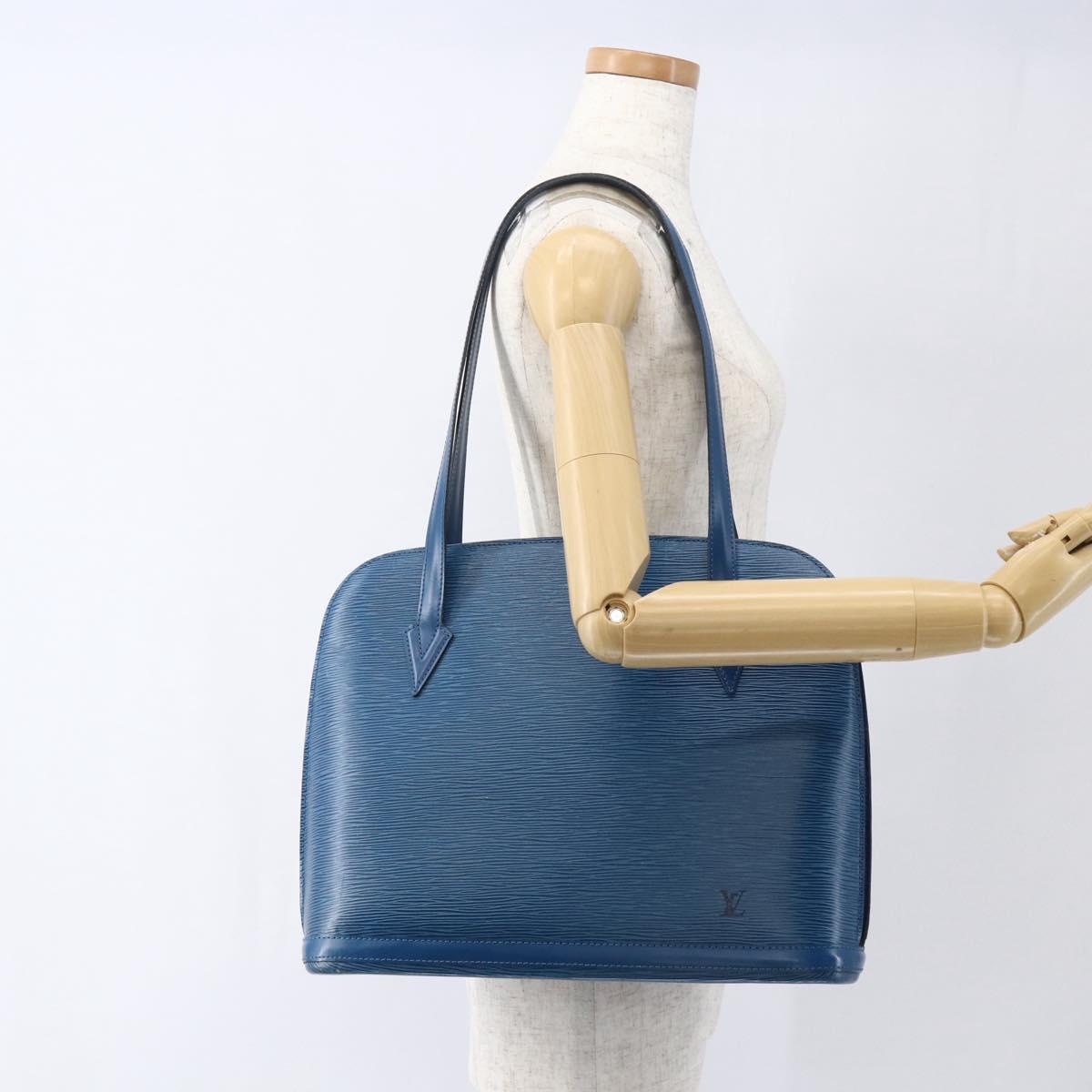 LOUIS VUITTON Epi Lussac Shoulder Bag Blue M52285 LV Auth 171087