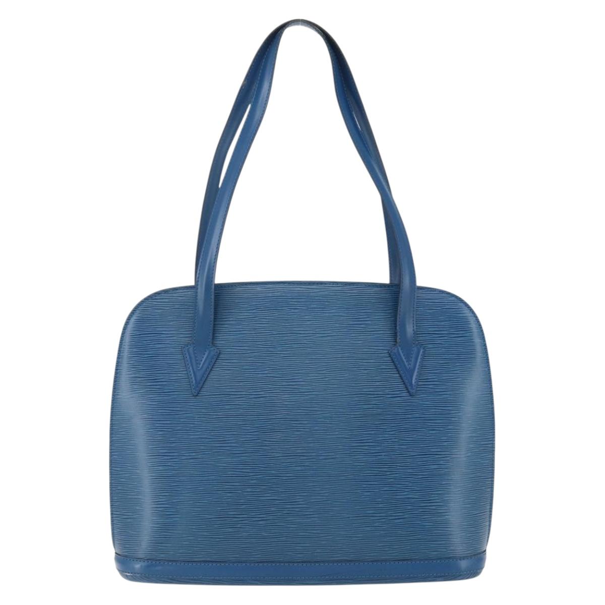 LOUIS VUITTON Epi Lussac Shoulder Bag Blue M52285 LV Auth 171087