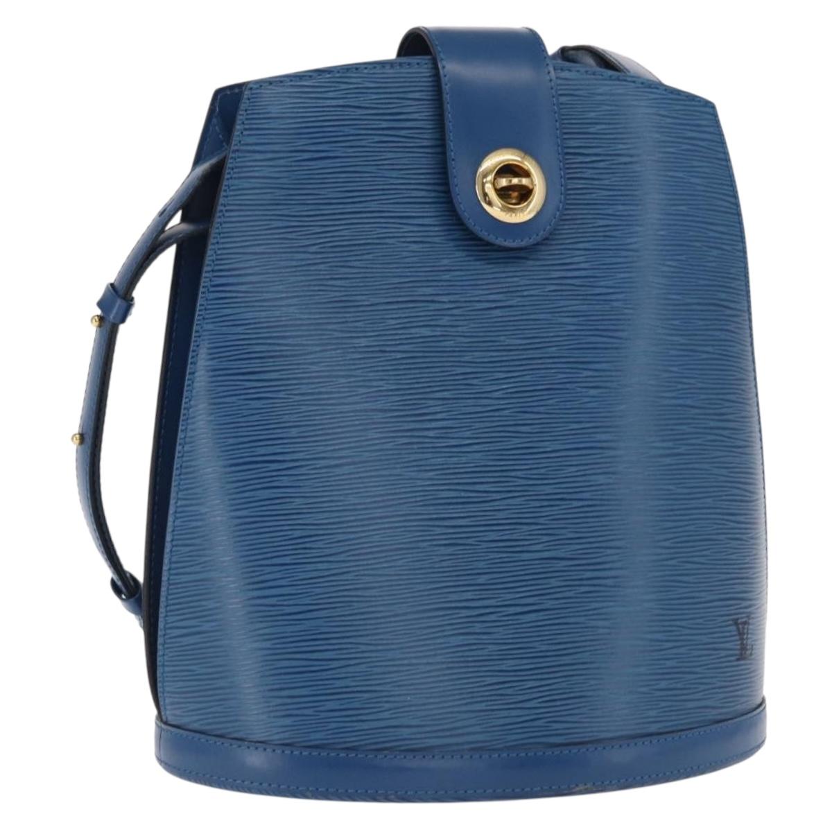 LOUIS VUITTON Epi Cluny Shoulder Bag Blue M52255 LV Auth 171088