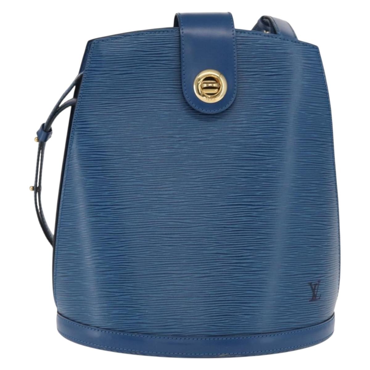LOUIS VUITTON Epi Cluny Shoulder Bag Blue M52255 LV Auth 171088
