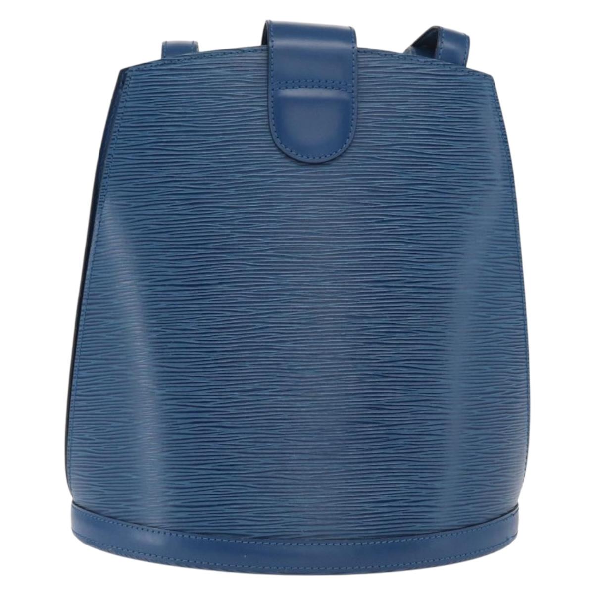 LOUIS VUITTON Epi Cluny Shoulder Bag Blue M52255 LV Auth 171088