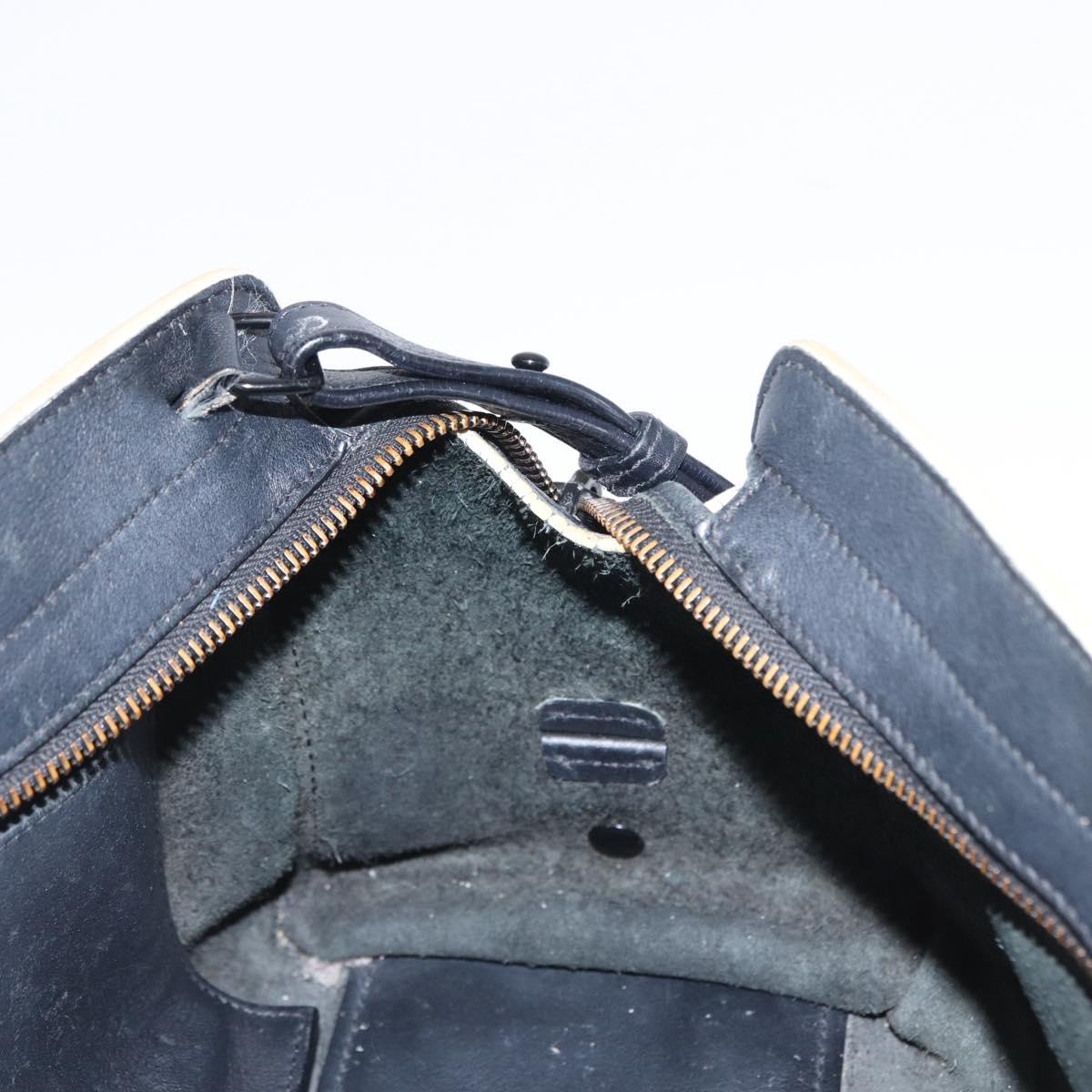 SAINT LAURENT Baby Kabas Hand Bag Leather 2way Black LTH424868 Auth 171093