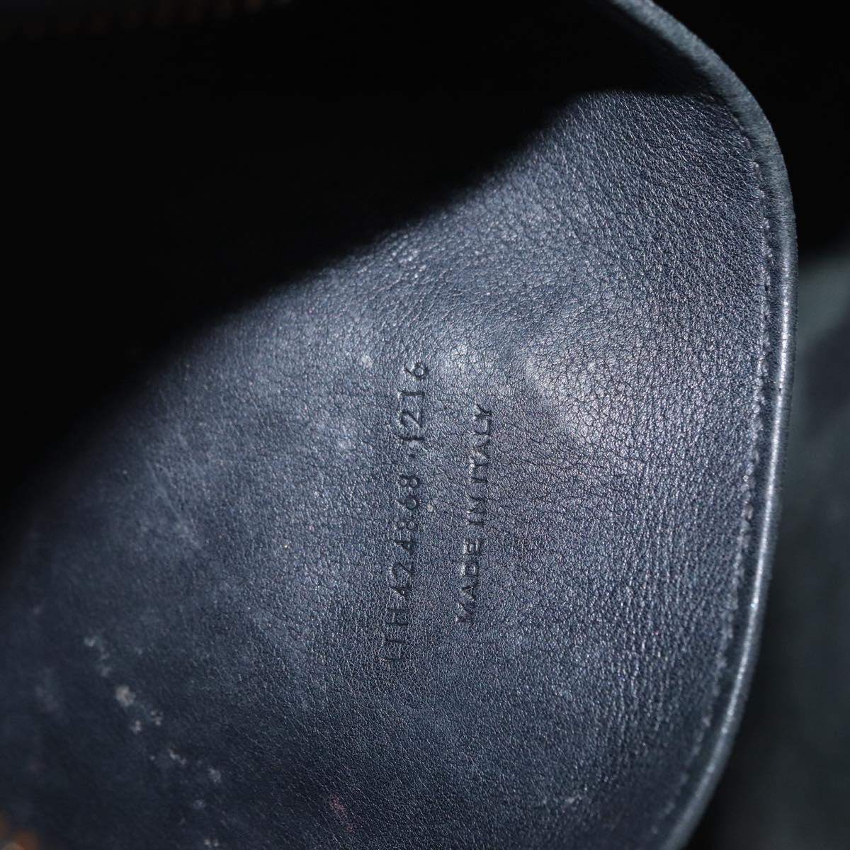 SAINT LAURENT Baby Kabas Hand Bag Leather 2way Black LTH424868 Auth 171093