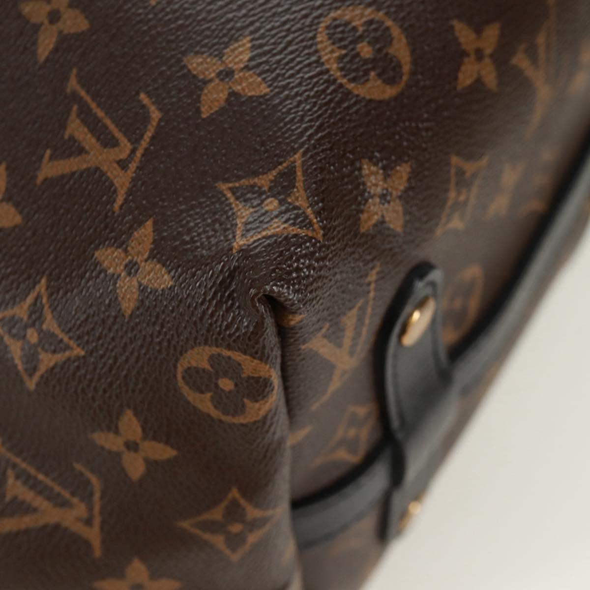 LOUIS VUITTON Monogram block street marine Bag Blue Black M40504 LV Auth 171103M