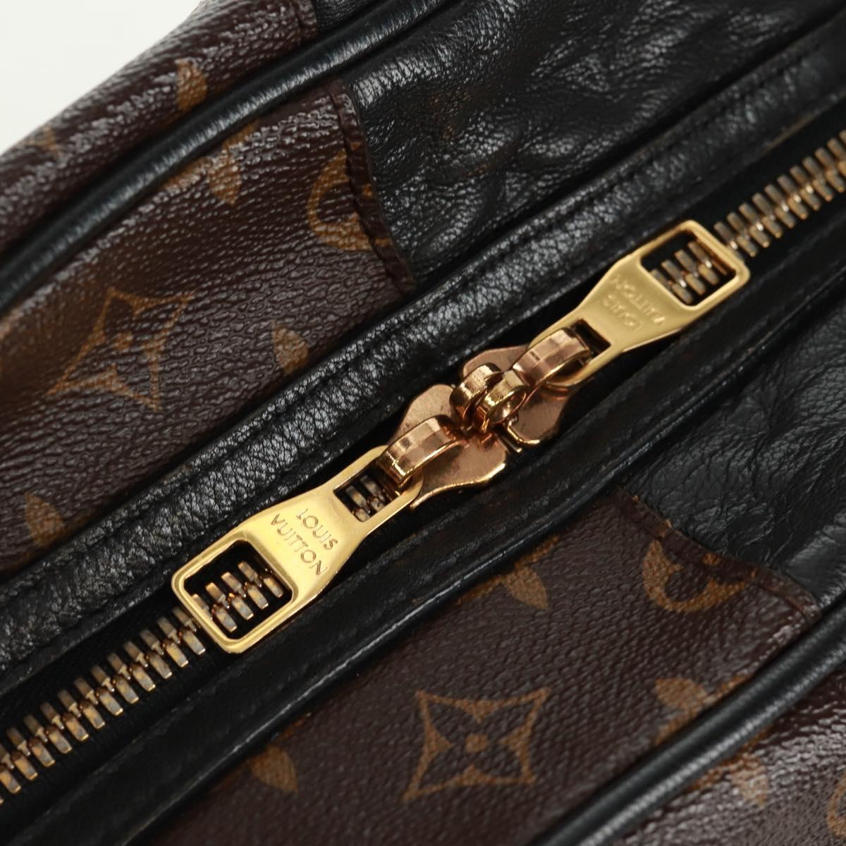 LOUIS VUITTON Monogram block street marine Bag Blue Black M40504 LV Auth 171103M