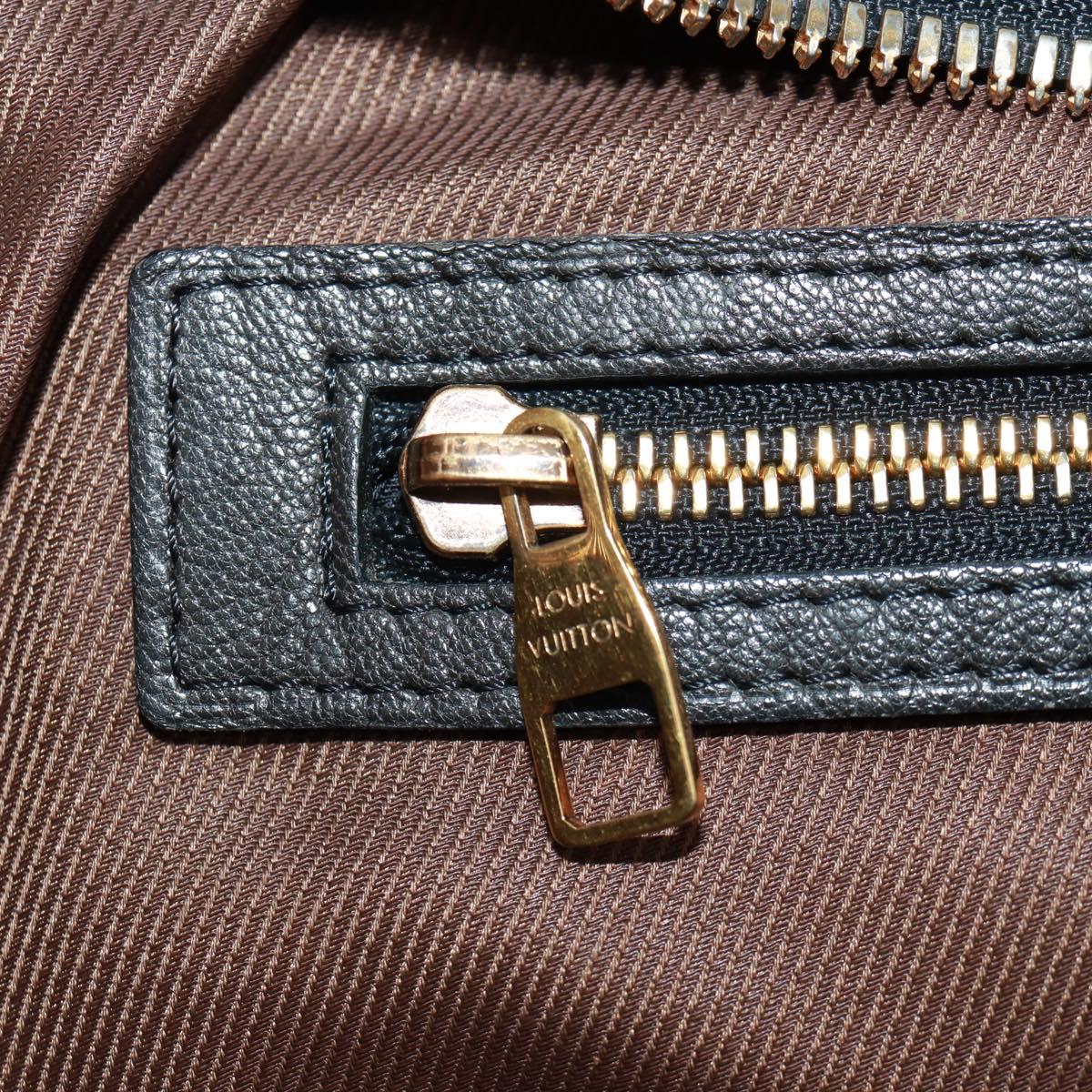 LOUIS VUITTON Monogram block street marine Bag Blue Black M40504 LV Auth 171103M