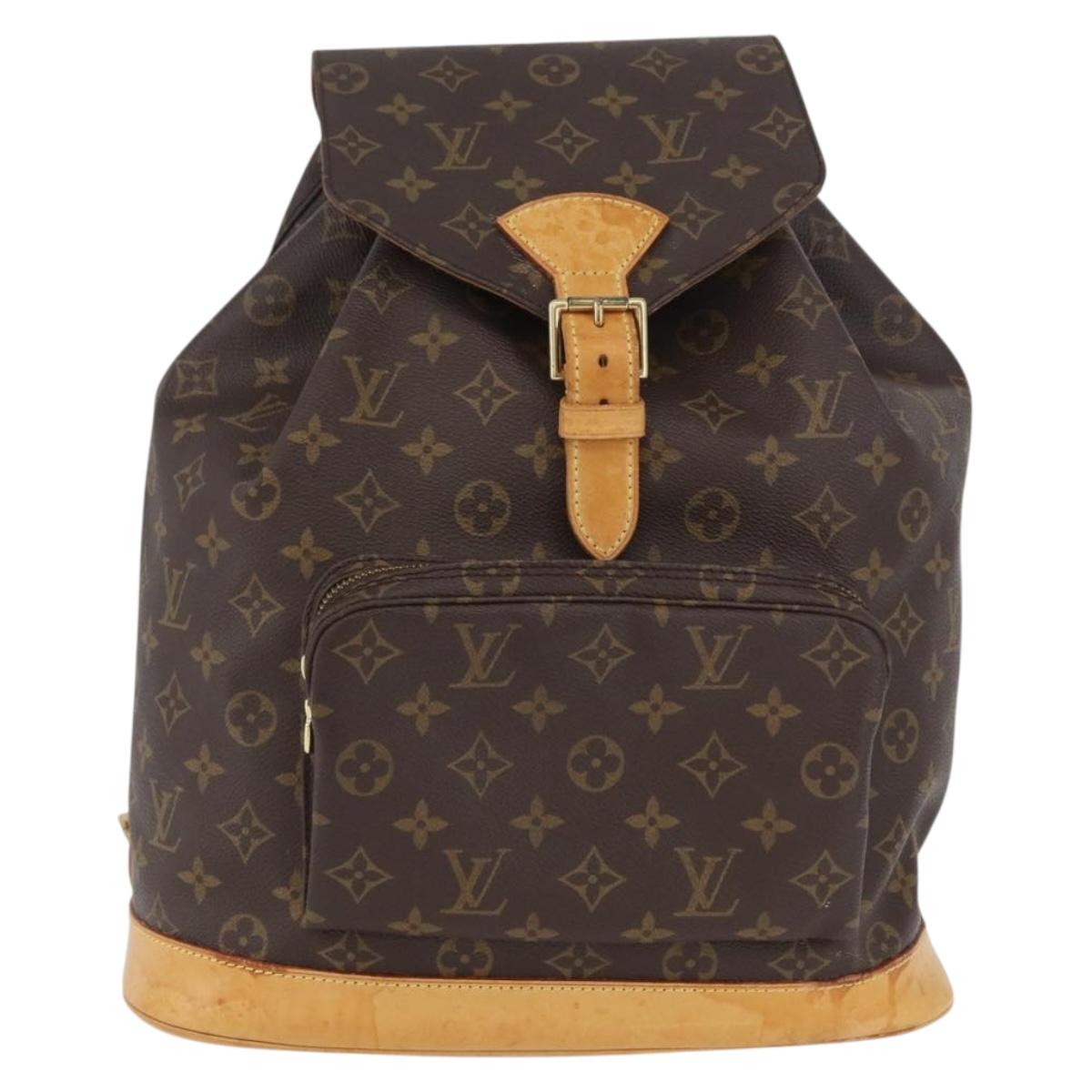 LOUIS VUITTON Monogram Montsouris GM Backpack M51135 LV Auth 171113