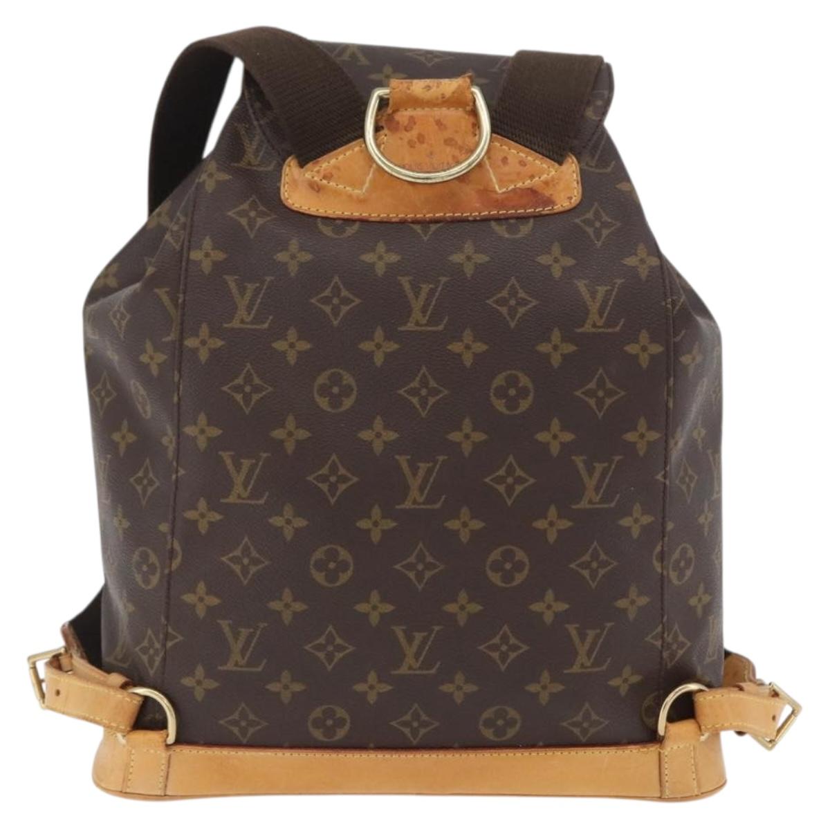 LOUIS VUITTON Monogram Montsouris GM Backpack M51135 LV Auth 171113