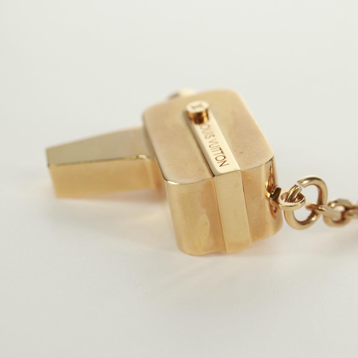 LOUIS VUITTON Porte Cles Cannes Key Holder metal Gold M65383 LV Auth 171129M