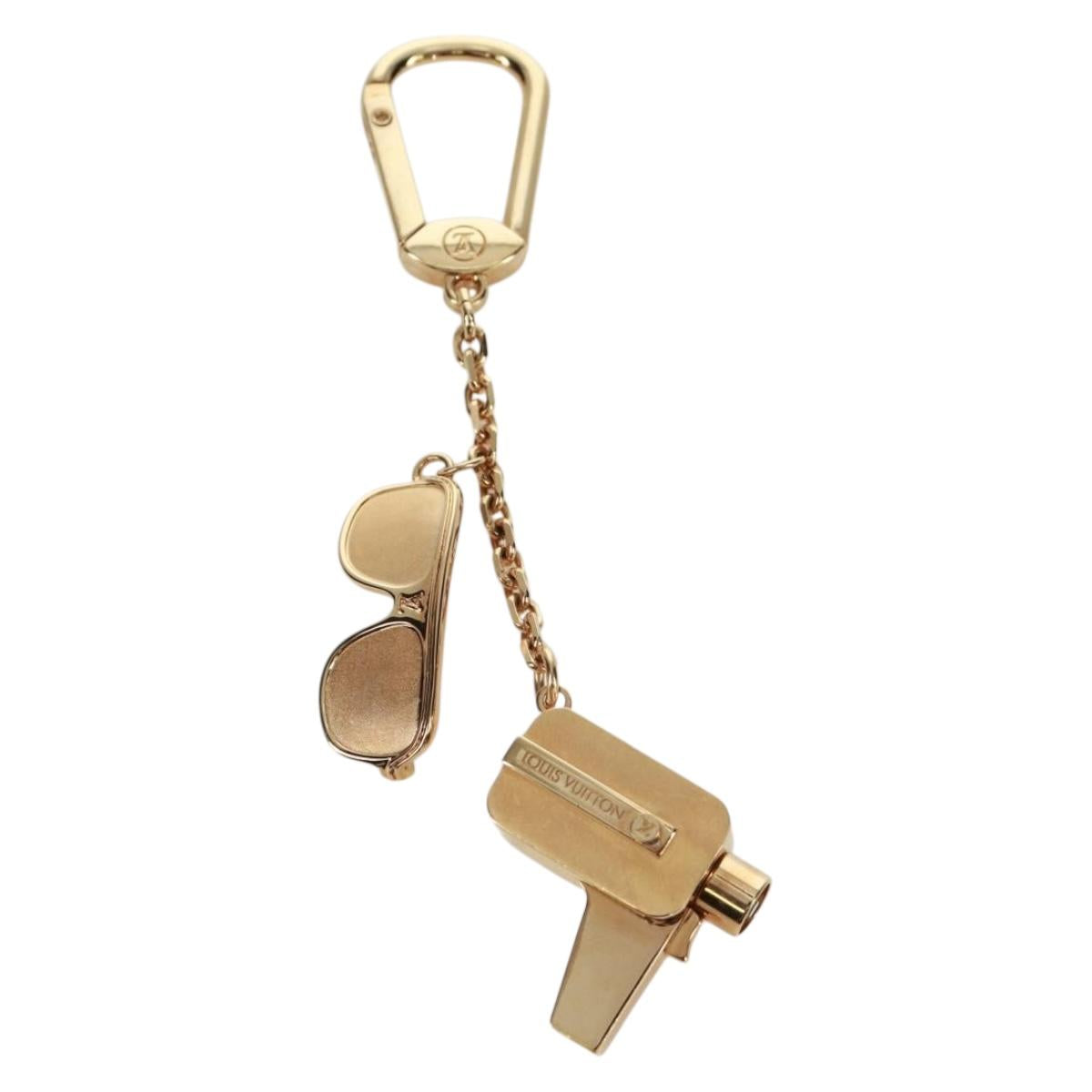 LOUIS VUITTON Porte Cles Cannes Key Holder metal Gold M65383 LV Auth 171129M