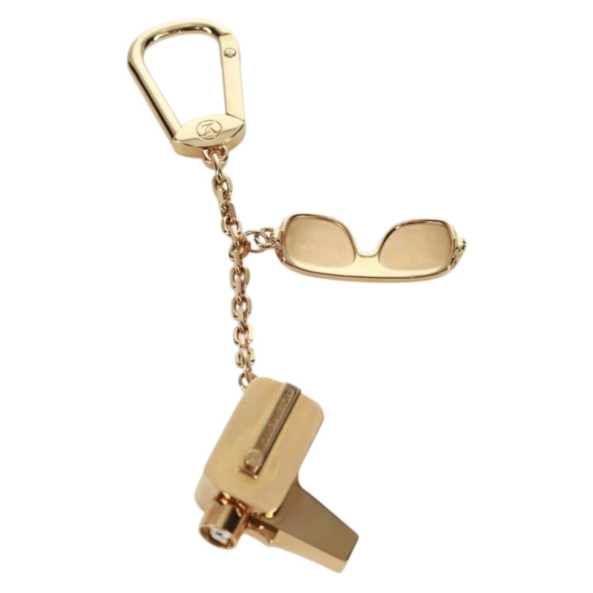 LOUIS VUITTON Porte Cles Cannes Key Holder metal Gold M65383 LV Auth 171129M