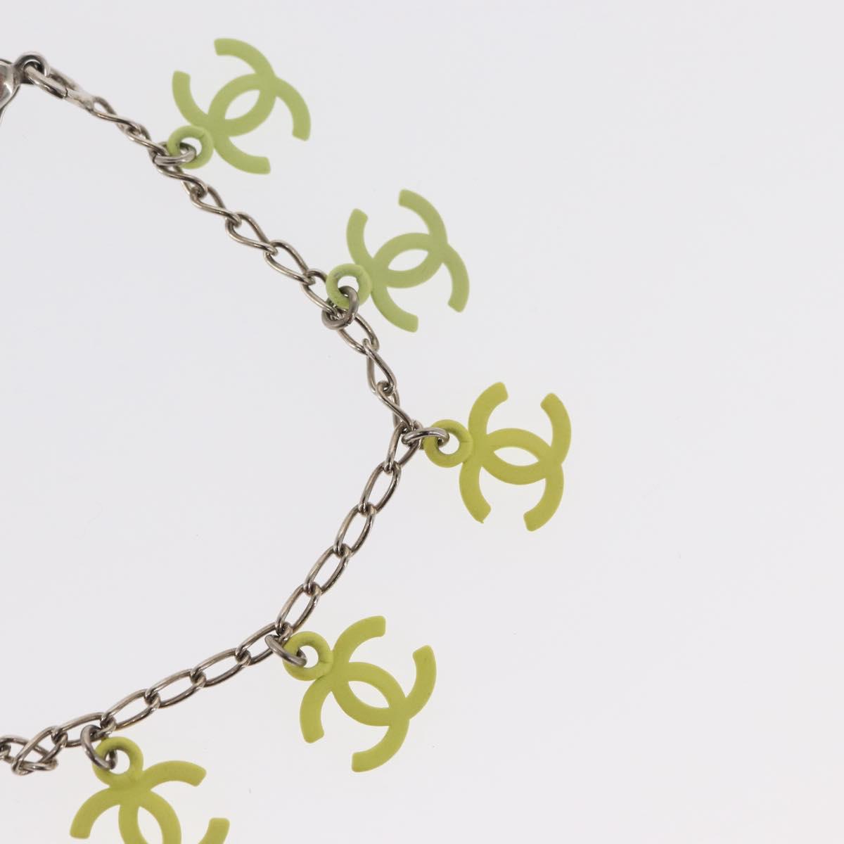 CHANEL Gradation Bracelet metal Yellow CC Auth 171130V